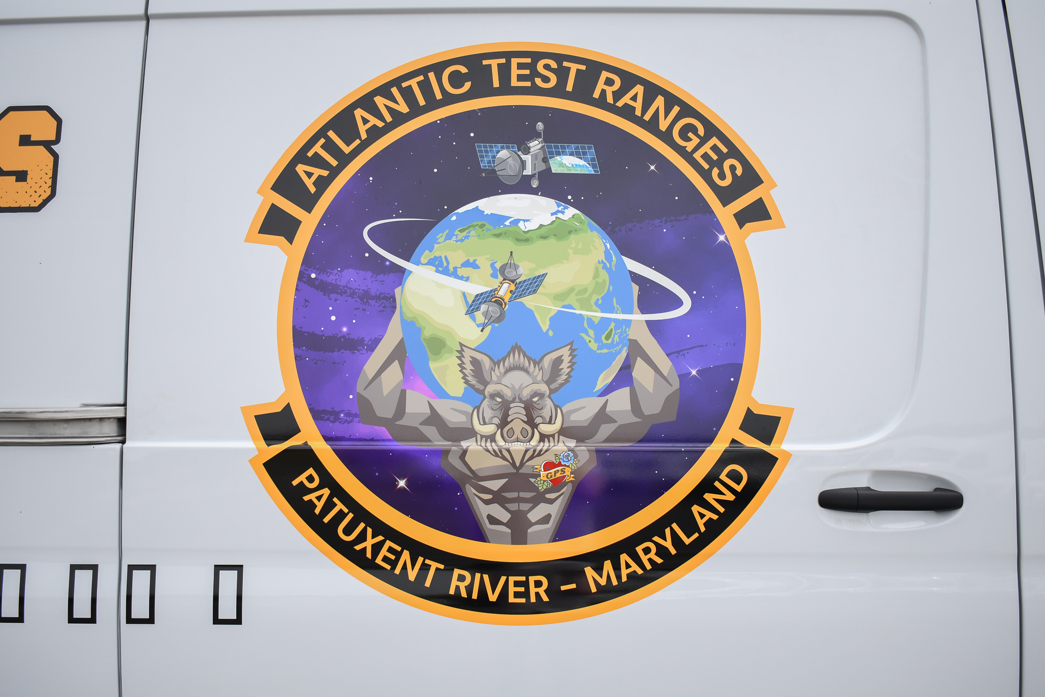 The custom decal on the unit for Patuxent River, MD.