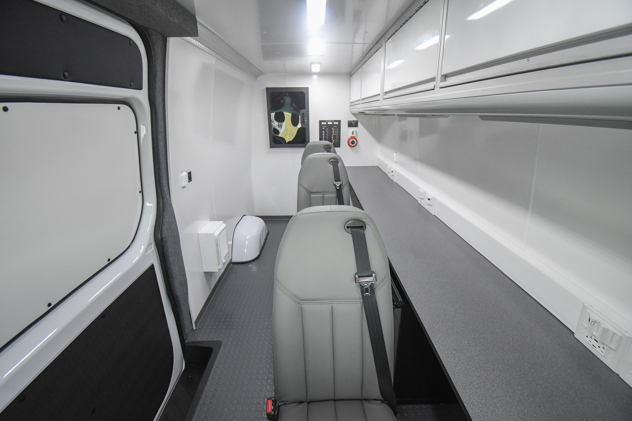 A front-to-back view inside the unit for Patuxent River, MD.