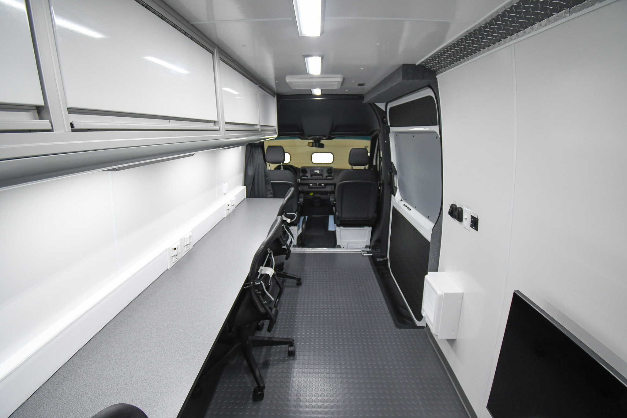 A back-to-front view inside the units for San Fransisco & Signal Hill, CA.