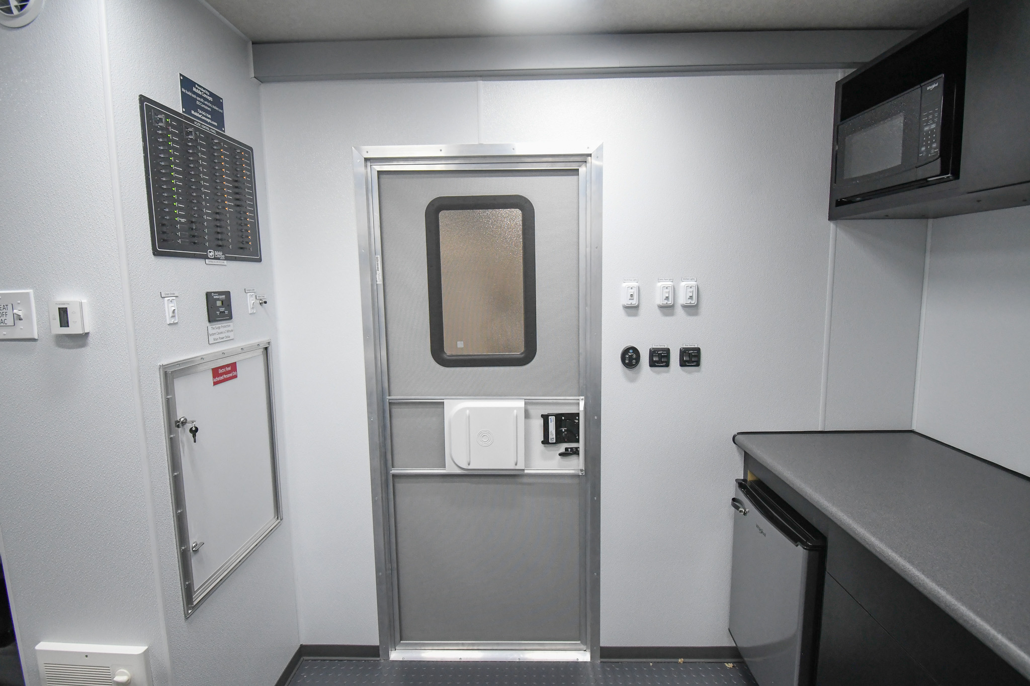 An entrance/exit near the kitchenette inside the unit for Albemarle, NC.