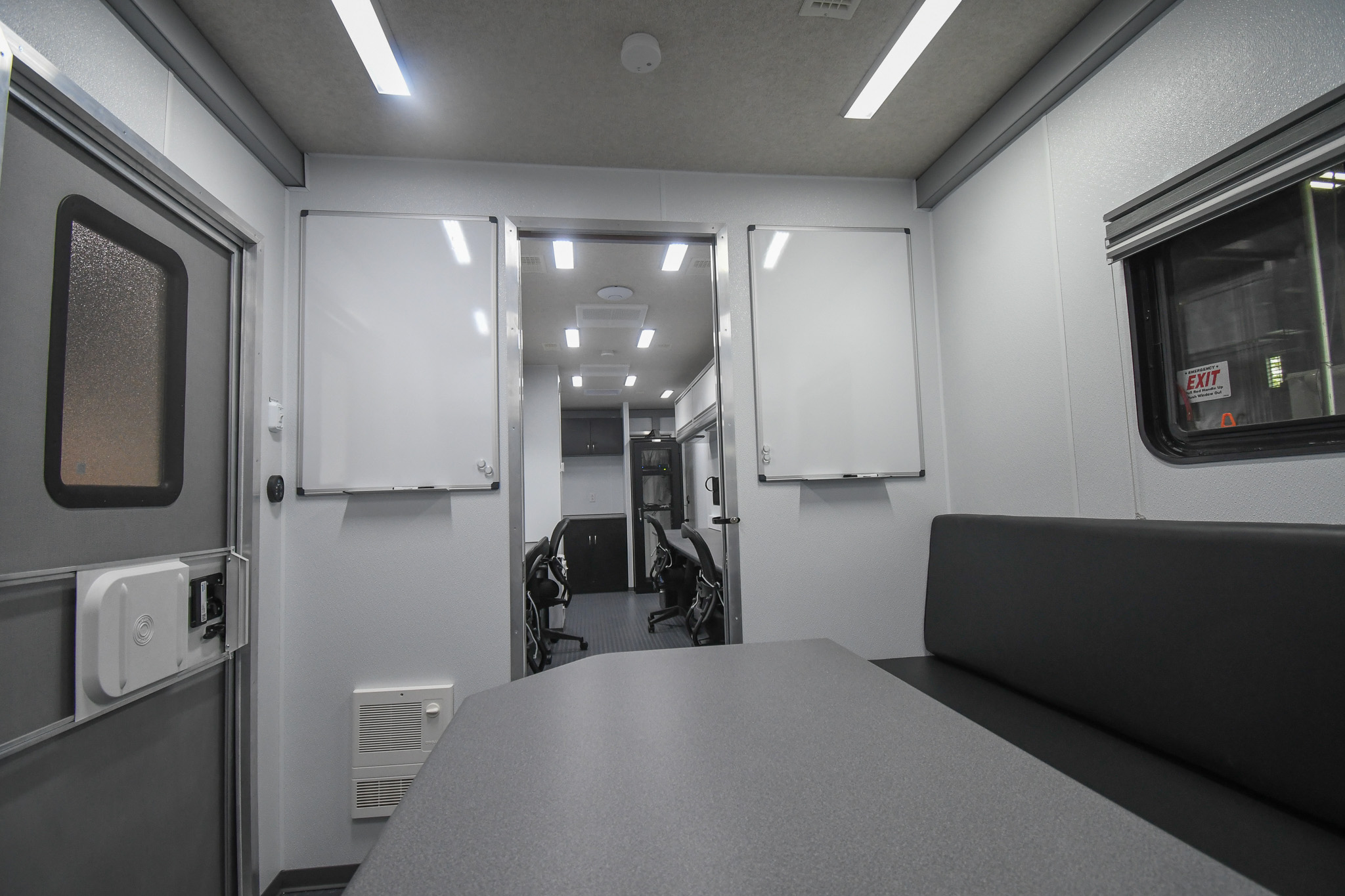 The conference room inside the unit for Albemarle, NC.