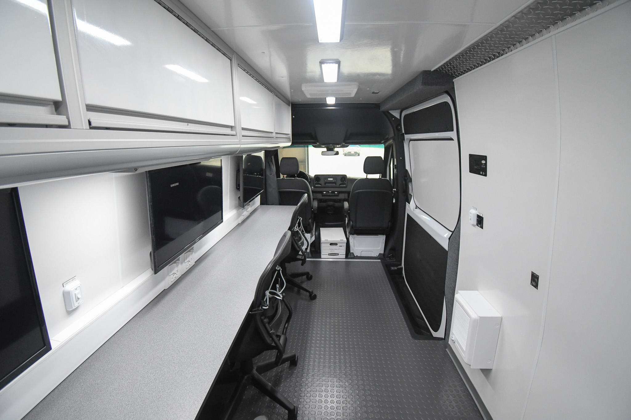 A back-to-front view inside the unit for Fountain Valley, CA.