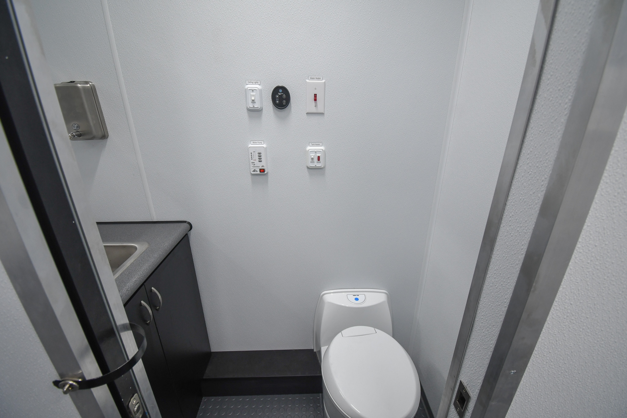 A view of the restroom inside the unit for Kinston, NC.