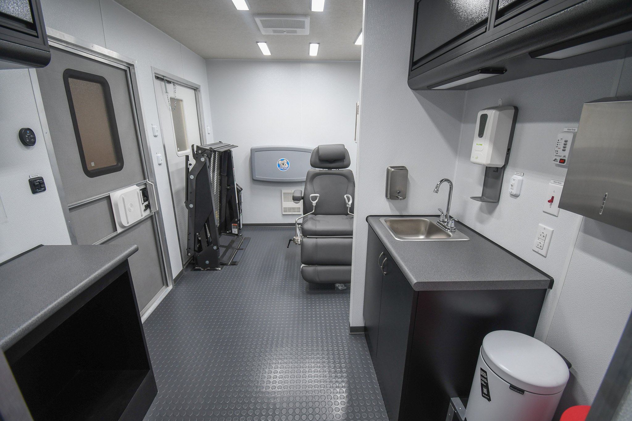 A view of the doctor's office/exam room inside the unit for Rosebud, SD.