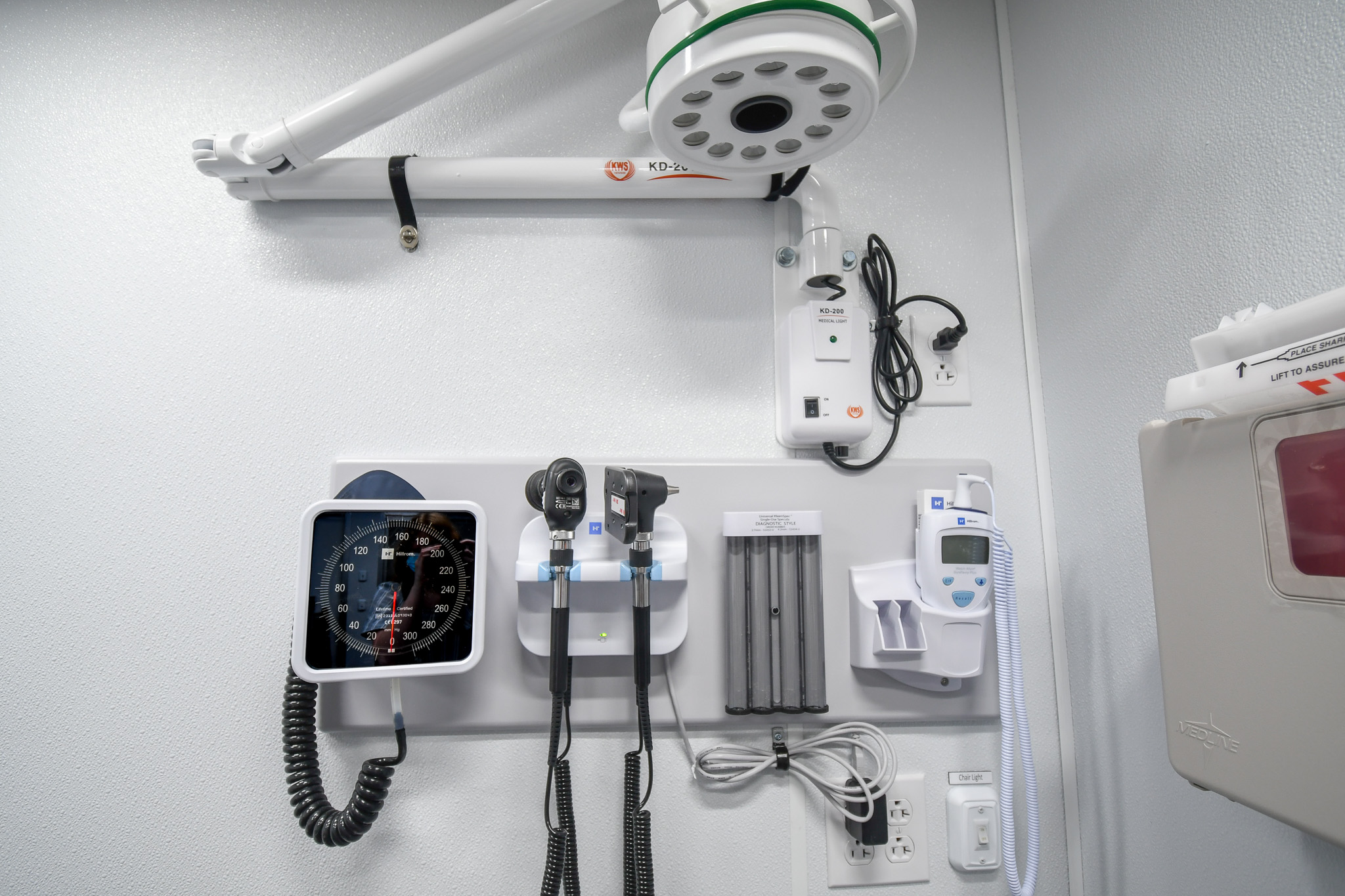 The ENT diagnostics system inside the unit for Rosebud, SD.