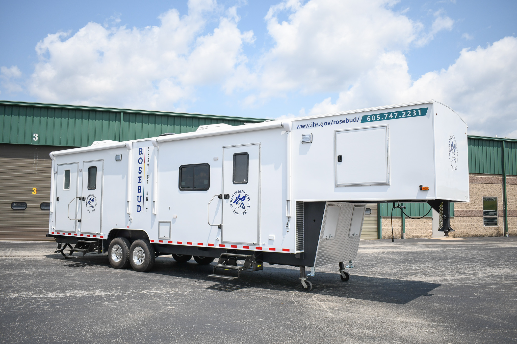 An exterior view of the unit for Rosebud, SD.