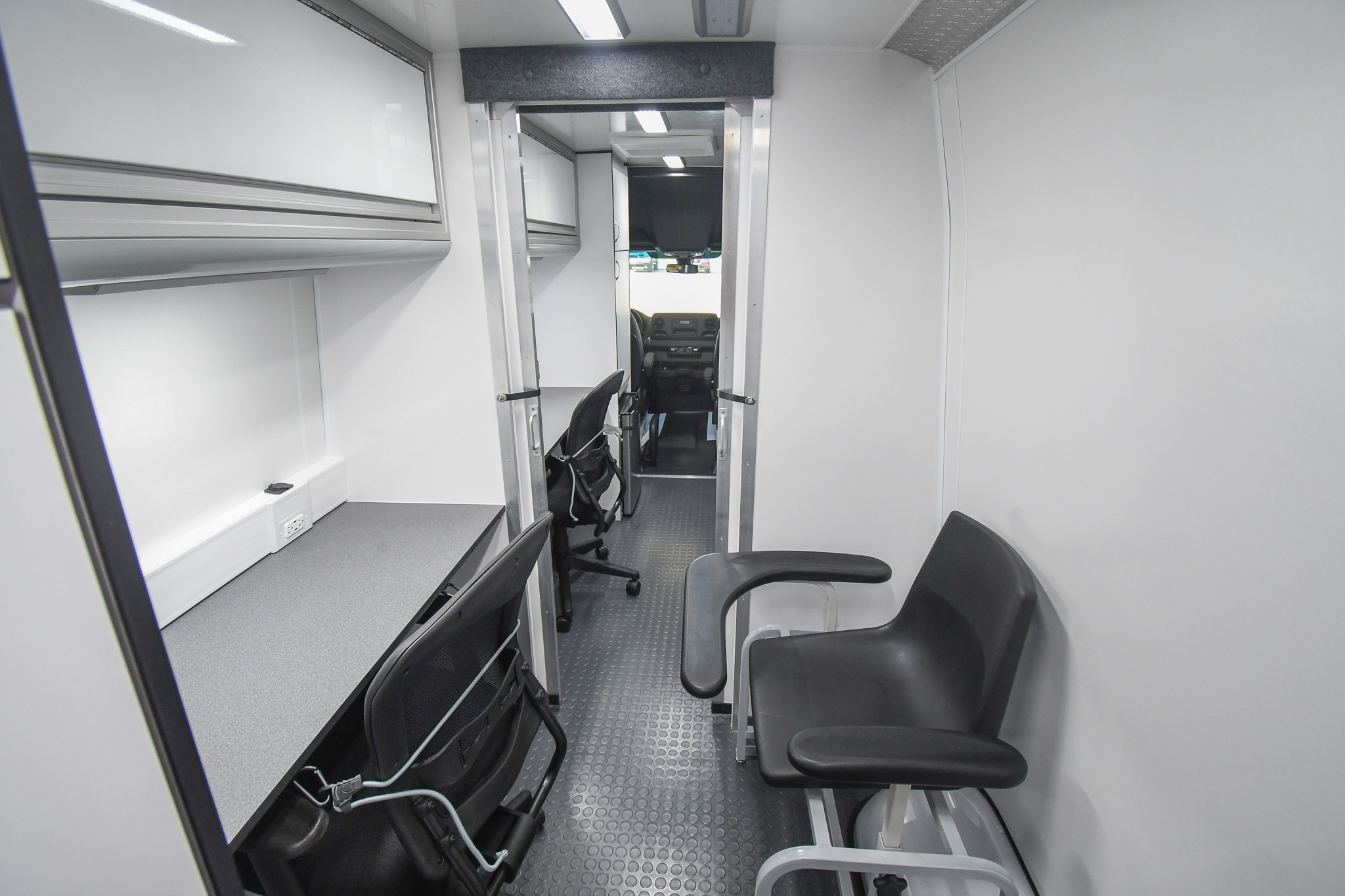 A back-to-front view inside the unit for Chicago, IL.