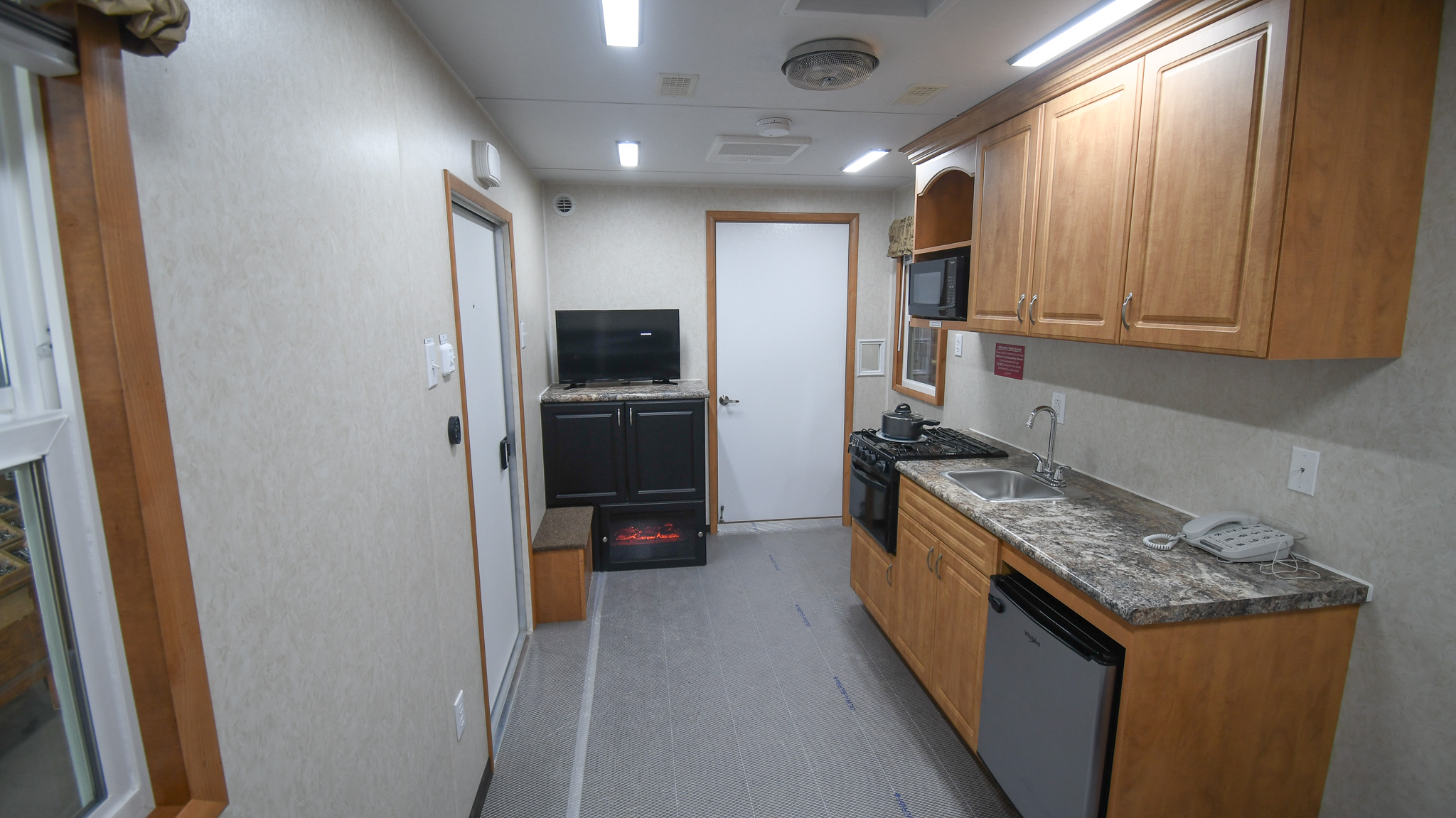 A front-to-back view inside the unit for Innisfil, ON.