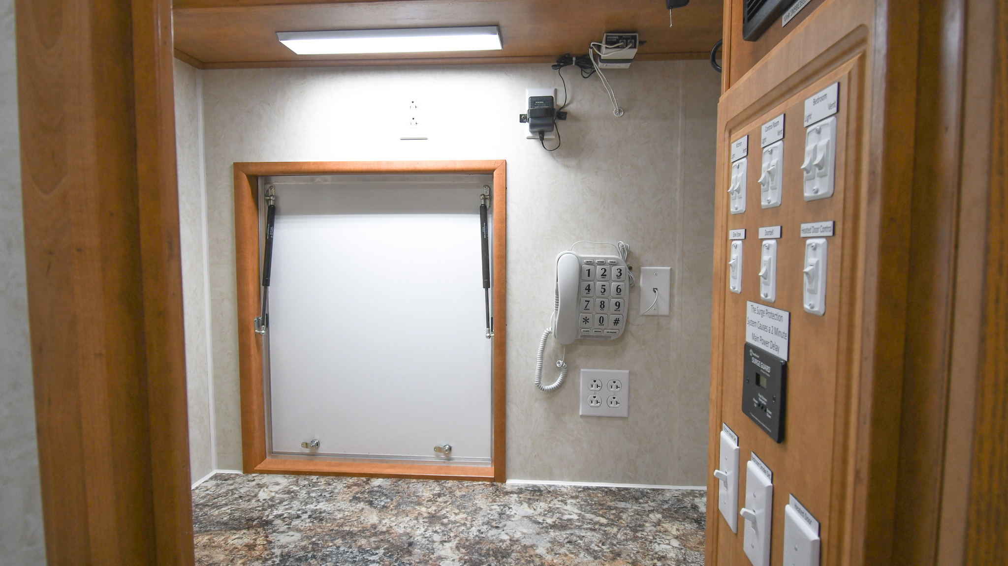 A view of the control room inside the unit for Innisfil, ON.