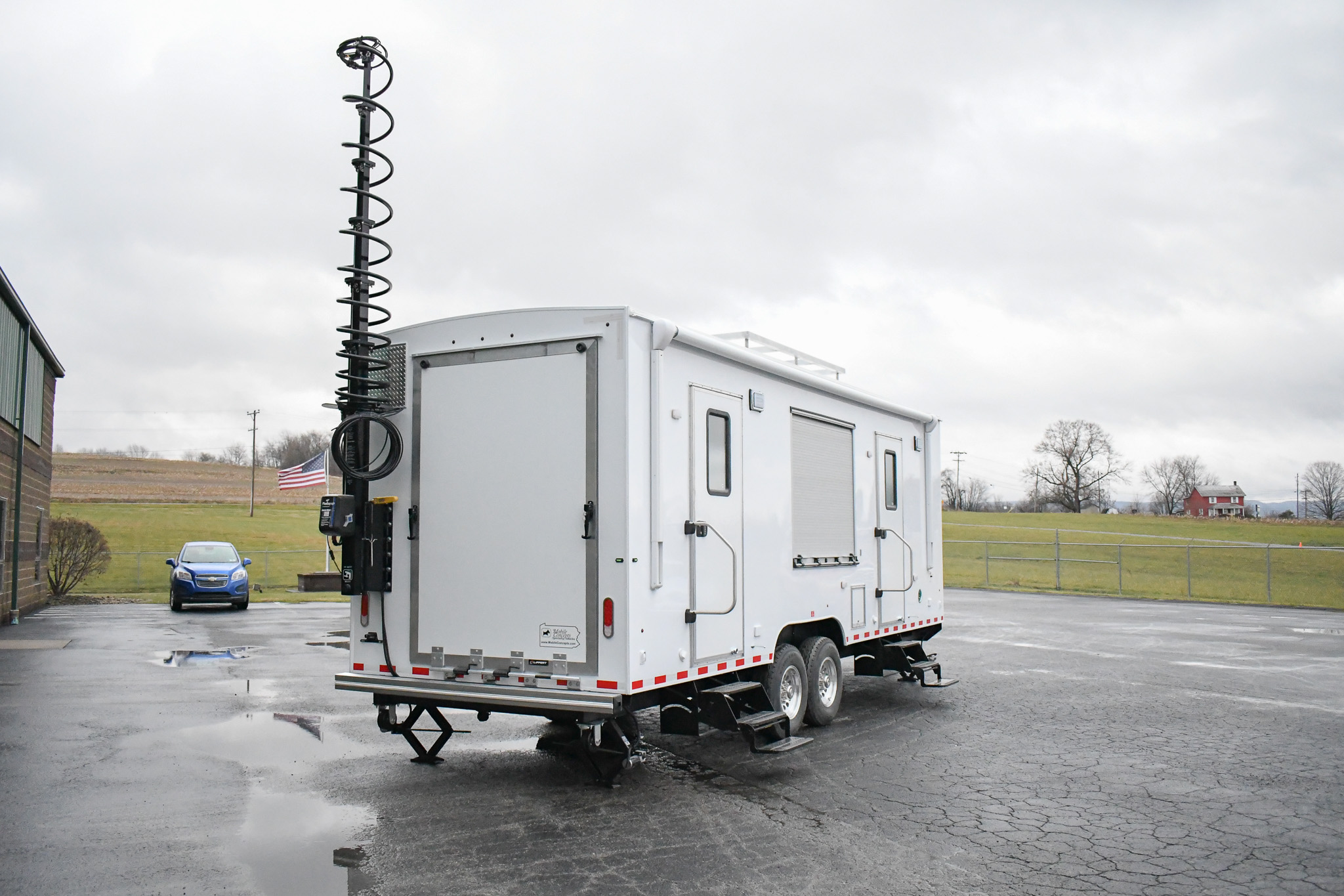 An exterior view of the unit for Crane, IN.