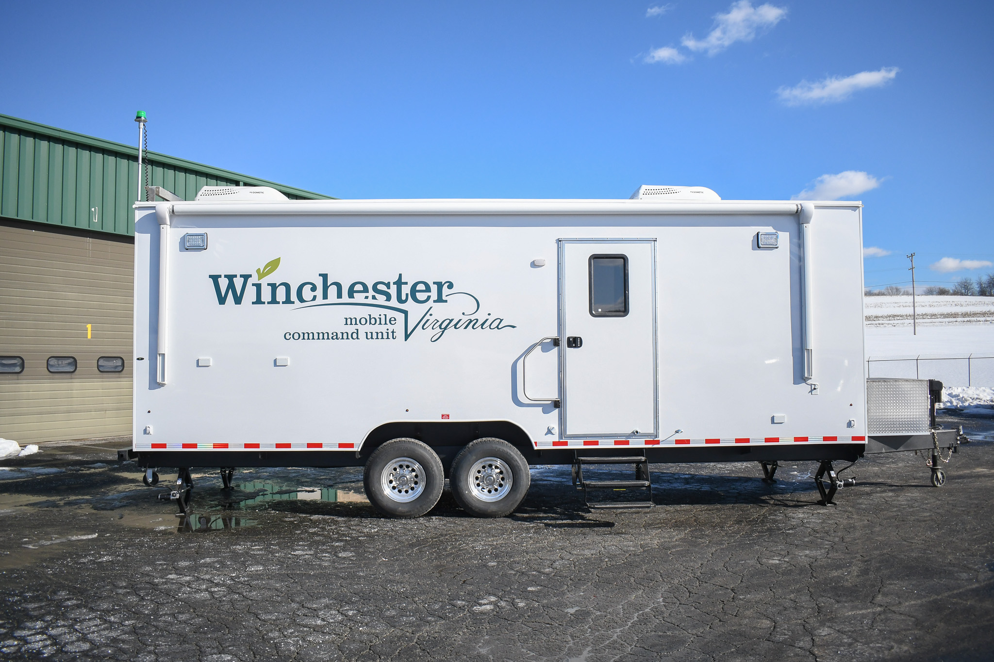 A side view of the unit for Winchester, VA.