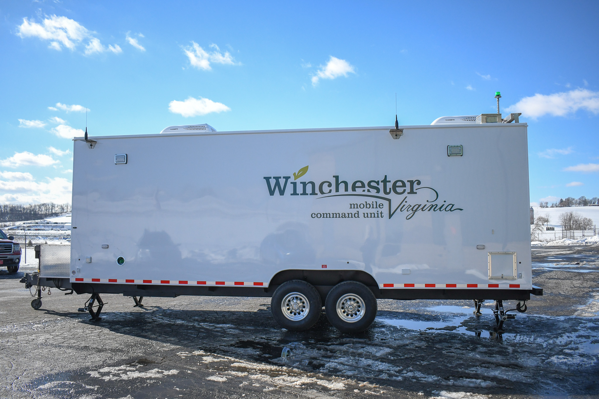 An alternate side view of the unit for Winchester, VA.