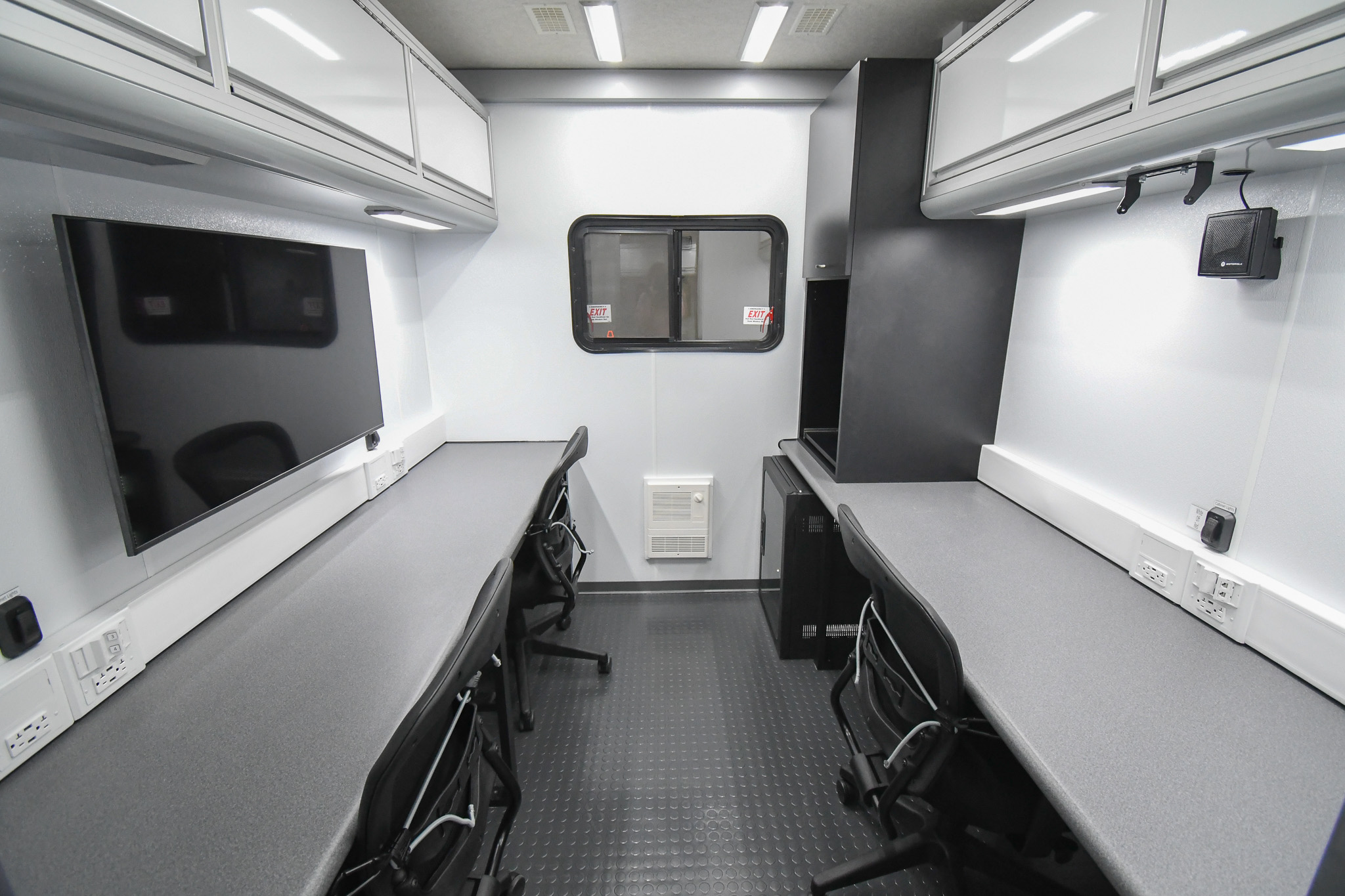 Three workstations inside the unit for Winchester, VA.