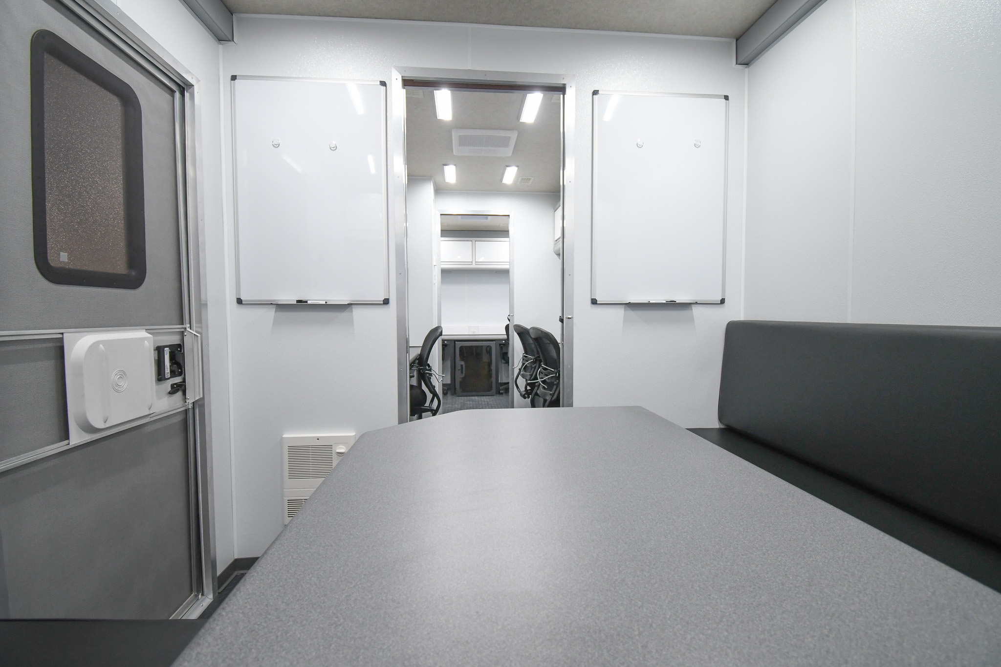 A front-to-back view inside the unit for Columbiana, OH.