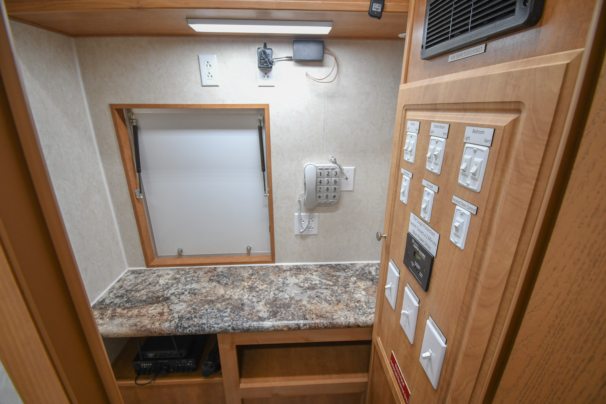 The control room inside the unit for Modesto, CA.